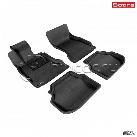 Коврики салона текст.BMW 5** F10 2010-2013 RWD prefacelift LINER 3D Lux с бортиком черные