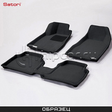 Коврики салона текст.Land Rover Range Rover Evoque 2012-> Satori с бортиком черные
