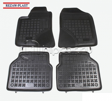 Коврики салона Toyota Avensis II 2003-2009 с бортиками полиуретановые