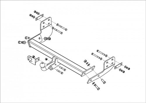 Фаркоп AvtoS FD 30 для Ford Tourneo 2013-