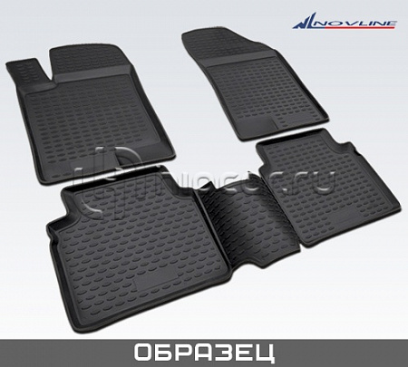 Коврики салона Peugeot 208 5D 2012-> с бортиками полиуретановые
