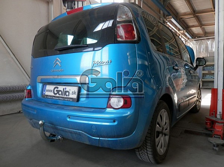 Фаркоп оцинкованный Galia C059A для Citroen C3 Picasso 2009-2017