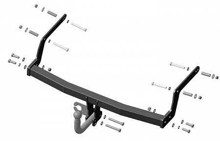 Фаркоп с оцинкованным шаром Motodor 91713-A для Renault Sandero Stepway 2014-