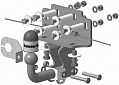 Фаркоп с оцинкованным шаром Motodor 92512-A для Lexus LX 570 2007-, Toyota Land Cruiser 200 2007-