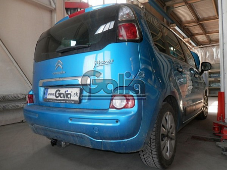 Фаркоп оцинкованный Galia C059A для Citroen C3 Picasso 2009-2017