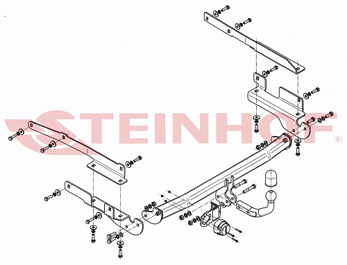 Фаркоп Steinhof M-310 для Mitsubishi Colt хетчбек 5 дверей 2004-2013