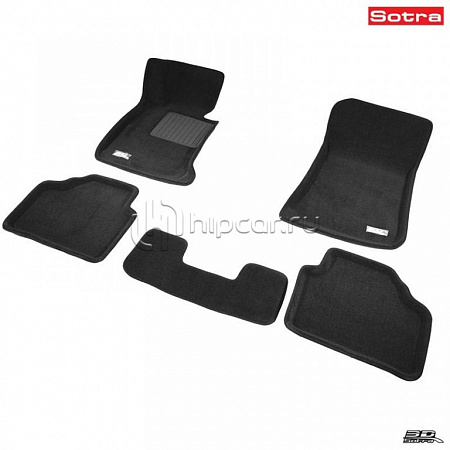 Коврики салона текст.BMW X1 E84 2013-> (RWD) LINER 3D VIP с бортиком черные