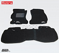 Коврики салона текст.Subaru Forester IV 2013-> LINER 3D Lux с бортиком черные