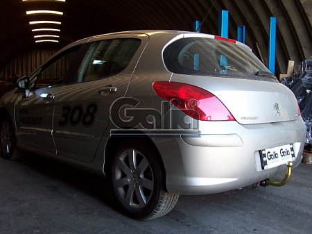 Фаркоп оцинкованный Galia C038A для Citroen C4 седан/хетчбек 2004-2010, 2010-, Peugeot 307, 308 хетчбек 3/5 дверей 2001-2007, 2007-2012