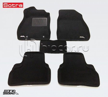 Коврики салона текст.Nissan Juke 2010-> LINER 3D Lux с бортиком черные
