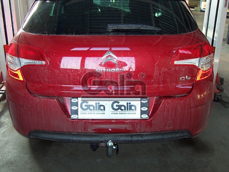 Фаркоп оцинкованный Galia C038A для Citroen C4 седан/хетчбек 2004-2010, 2010-, Peugeot 307, 308 хетчбек 3/5 дверей 2001-2007, 2007-2012