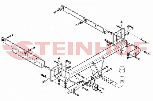 Фаркоп Steinhof M-142 для Mercedes Mercedes GL-Class x166 2012-2016, Mercedes GLS-Class x166 2016-2019, Mercedes GL-Class x164 2006-2012