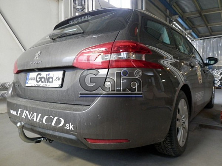 Фаркоп оцинкованный Galia C068A для Citroen C4 Picasso, C4 Grand Picasso 2013-, Peugeot 308 хетчбек, универсал 2013-
