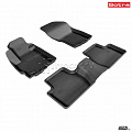 Коврики салона текст.Mitsubishi Outlander XL 2007-2012/Mitsubishi Outlander III 2012-> LINER 3D Lux с бортиком черные