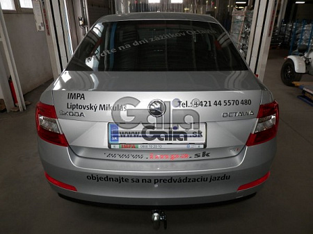 Фаркоп оцинкованный Galia S105C для Skoda Octavia седан/универсал 2013-
