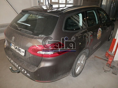 Фаркоп оцинкованный Galia C068A для Citroen C4 Picasso, C4 Grand Picasso 2013-, Peugeot 308 хетчбек, универсал 2013-