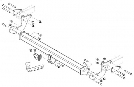 Фаркоп Brink (Thule) 630100 для MERCEDES-BENZ VITO / V-CLASS 14-