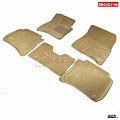 Коврики салона текст.Porsche Cayenne 2011->/2014-> (5 частей) LINER 3D Lux с бортиком бежевые