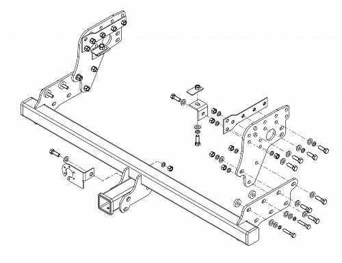 Фаркоп AvtoS MI 29 для Mitsubishi L200 IV 2006-2015