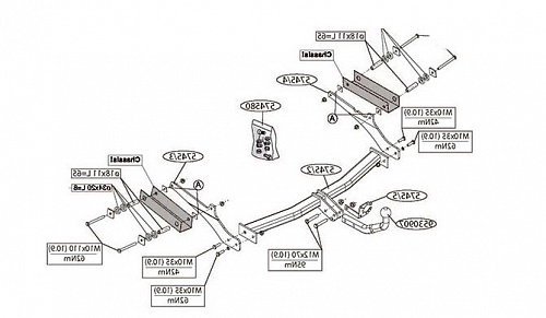 Фаркоп Brink (Thule) 574500 для Renault Clio (2013 - )
