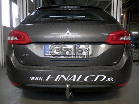 Фаркоп оцинкованный Galia C068C для Citroen C4 Picasso, C4 Grand Picasso 2013-, Peugeot 308 хетчбек, универсал 2013-