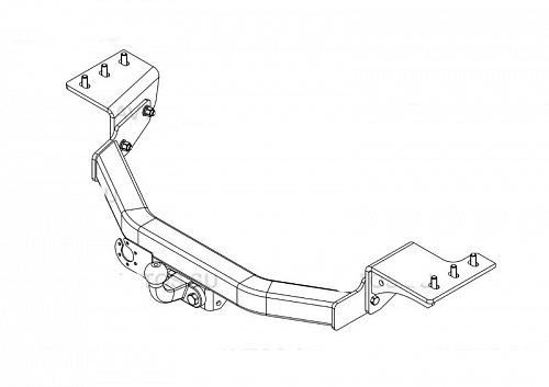 Фаркоп AvtoS TY 46 для Toyota Fortuner 2018-