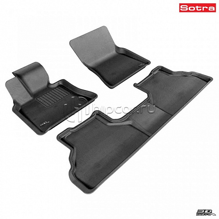 Коврики салона текст.BMW X5 E70 2007-2013 LINER 3D Lux с бортиком черные