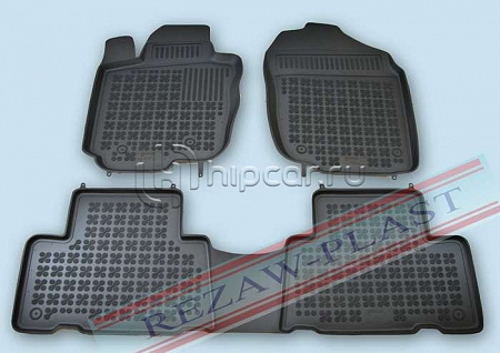 Коврики салона Toyota RAV 4 III SWB 2006-> с бортиками полиуретановые (для Европы)