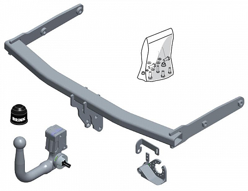 Фаркоп Brink (Thule) 610900 для Audi A4 (2015-)