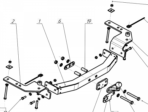 Фаркоп Bosal 3092-F Toyota Land Cruiser 200 4x4 2007-