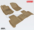 Коврики салона текст.MB X166 GL-Class 2012-> (2 ряда сид.) LINER 3D Lux с бортиком бежевые