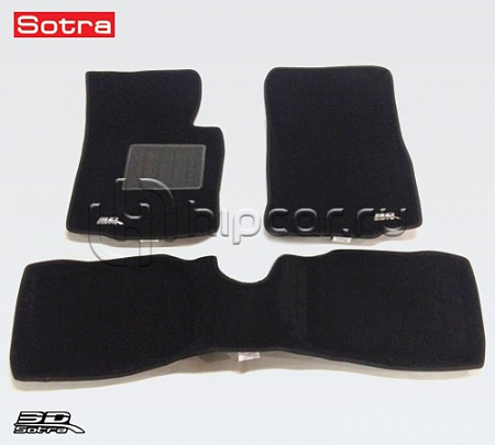 Коврики салона текст.Mini Cooper Countryman R60 2010-2014 LINER 3D Lux с бортиком черные