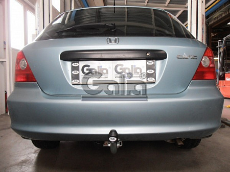 Фаркоп оцинкованный Galia H012A для Honda Civic хетчбек 5 дверей 2000-2003