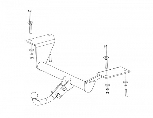 Фаркоп AvtoS HN 01 Honda CR-V 1997-2002