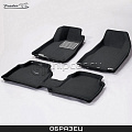 Коврики салона текст.Toyota Camry 2002-2006 3D Pradar с бортиком черные (с металлическим подпятником)