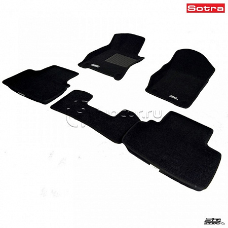 Коврики салона текст.Infiniti G37 (Q50) 2013-> LINER 3D Lux с бортиком черные