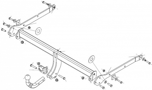 Фаркоп Brink (Thule) 604200 для MAZDA CX-3 15-
