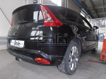 Фаркоп оцинкованный Galia C038A для Citroen C4 седан/хетчбек 2004-2010, 2010-, Peugeot 307, 308 хетчбек 3/5 дверей 2001-2007, 2007-2012