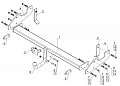 Фаркоп AvtoS TY 36 Toyota Hilux 2006-2015