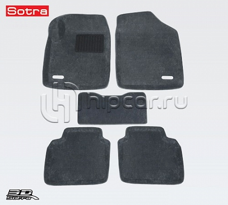 Коврики салона текст.Nissan Teana 2003-2007 LINER 3D Lux с бортиком серые