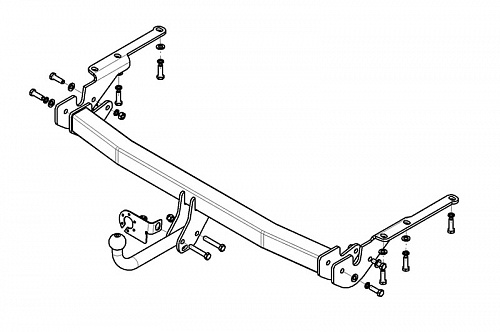 Фаркоп AvtoS TY 23 для Toyota RAV4 2009-2013