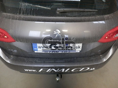 Фаркоп оцинкованный Galia C068C для Citroen C4 Picasso, C4 Grand Picasso 2013-, Peugeot 308 хетчбек, универсал 2013-