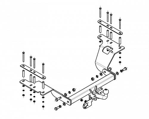 Фаркоп AvtoS HN 02 Honda CR-V 2002-2007