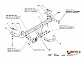 Фаркоп IMIOLA F.022 Fiat Panda 2003-2012