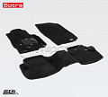 Коврики салона текст.Mitsubishi ASX 2010-> LINER 3D Lux с бортиком черные