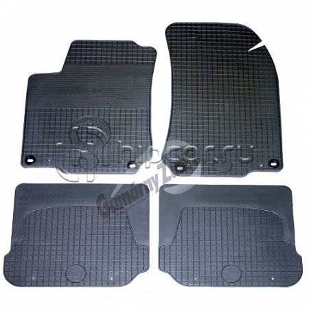 Коврики салона VW Golf IV 2000->/Bora + Seat Toledo 1999-> под овальные фиксаторы