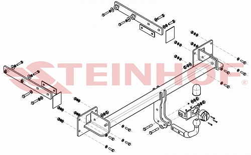Фаркоп Steinhof M-146 для Mercedes R-Class w251 2006-2014
