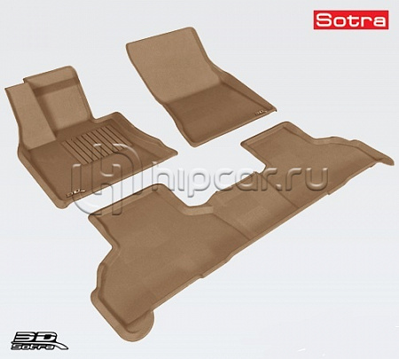 Коврики салона текст.BMW X5 F15 2013-> LINER 3D Lux с бортиком бежевые